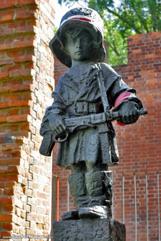 Faces of Warsaw - The Little Insurgent Monument (Pomnik Małego Powstańca)