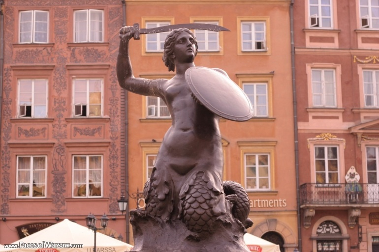 Faces of Warsaw - The Marmaid Monument