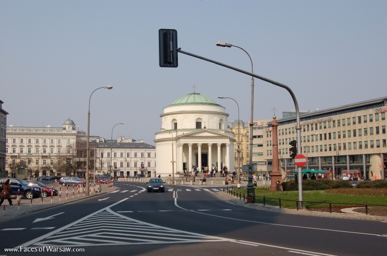 Faces of Warsaw - Three Crosses Square