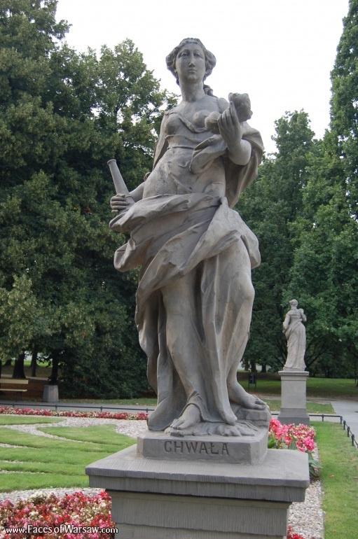 Faces of Warsaw - Saxon Garden (Ogród Saski) - Gallery of Sculptures