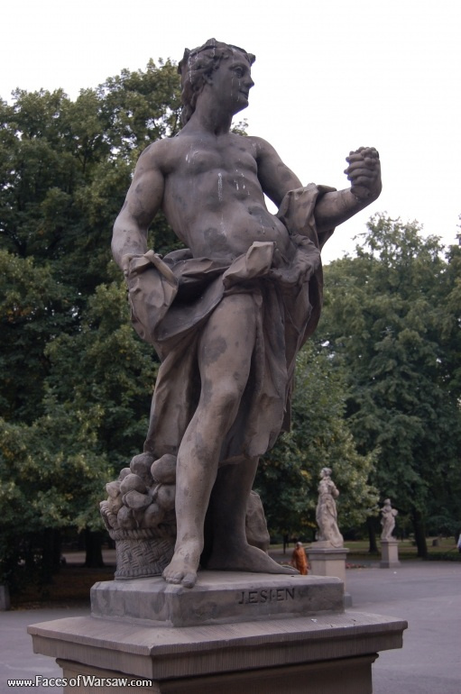 Faces of Warsaw - Saxon Garden (Ogród Saski) - Gallery of Sculptures