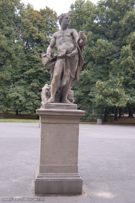 Faces of Warsaw - Saxon Garden (Ogród Saski) - Gallery of Sculptures