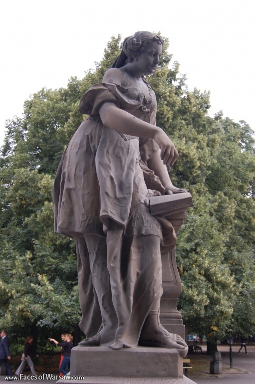 Faces of Warsaw - Saxon Garden (Ogród Saski) - Gallery of Sculptures