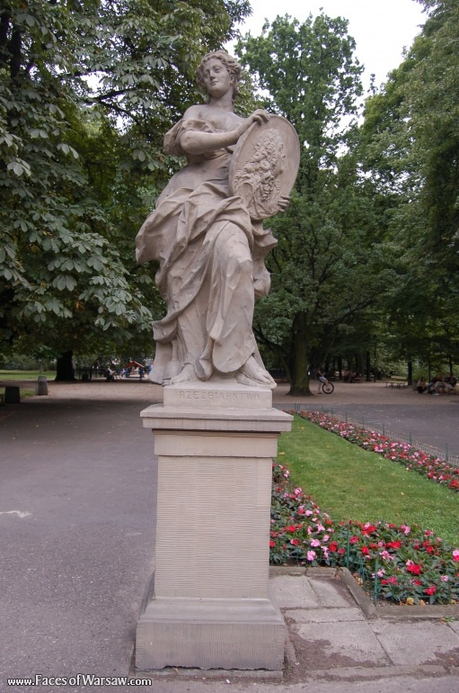 Faces of Warsaw - Saxon Garden (Ogród Saski) - Gallery of Sculptures