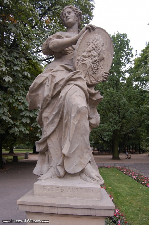 Faces of Warsaw - Saxon Garden (Ogród Saski) - Gallery of Sculptures