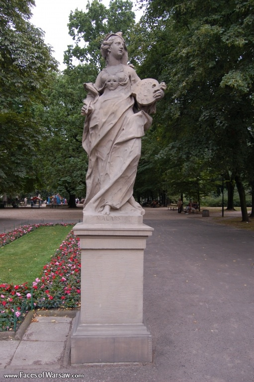 Faces of Warsaw - Saxon Garden (Ogród Saski) - Gallery of Sculptures
