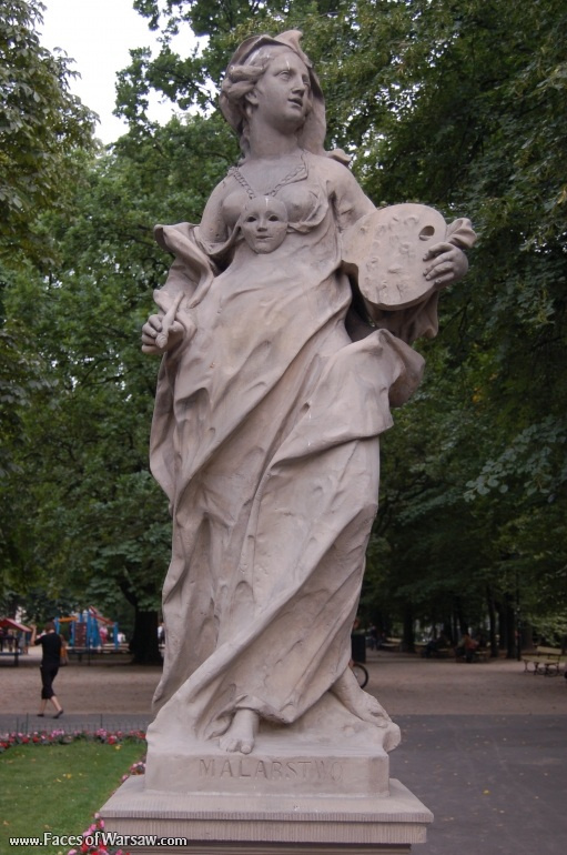 Faces of Warsaw - Saxon Garden (Ogród Saski) - Gallery of Sculptures