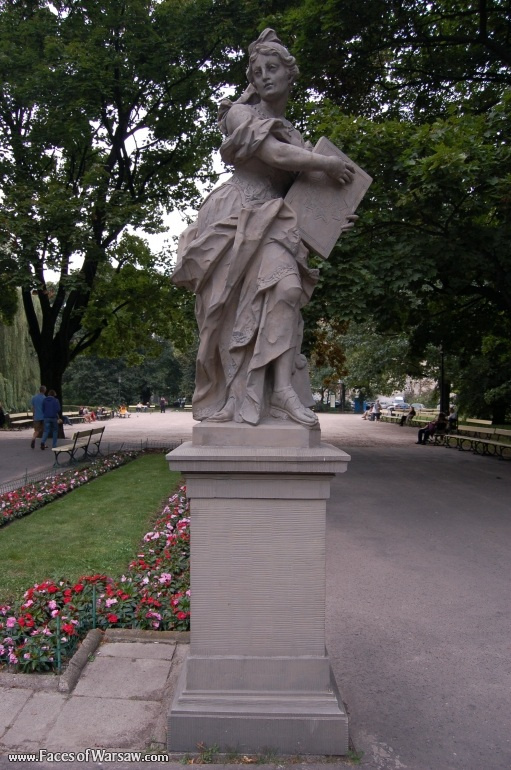 Faces of Warsaw - Saxon Garden (Ogród Saski) - Gallery of Sculptures