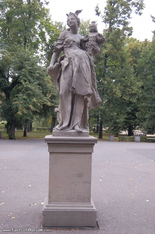 Faces of Warsaw - Saxon Garden (Ogród Saski) - Gallery of Sculptures