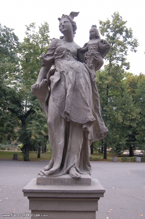 Faces of Warsaw - Saxon Garden (Ogród Saski) - Gallery of Sculptures