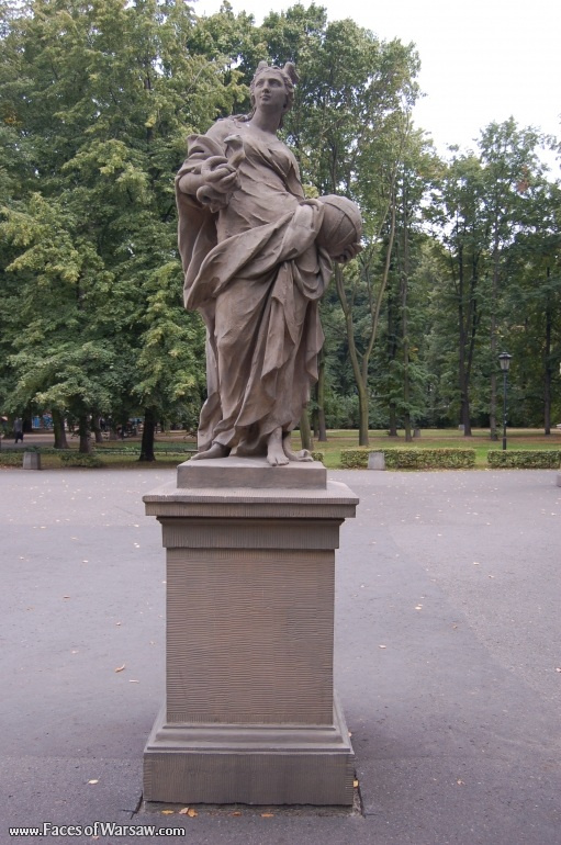 Faces of Warsaw - Saxon Garden (Ogród Saski) - Gallery of Sculptures