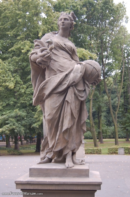 Faces of Warsaw - Saxon Garden (Ogród Saski) - Gallery of Sculptures