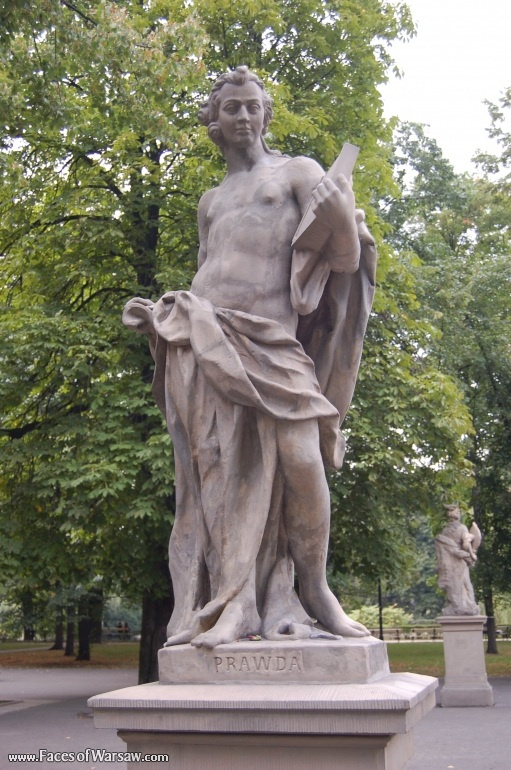 Faces of Warsaw - Saxon Garden (Ogród Saski) - Gallery of Sculptures
