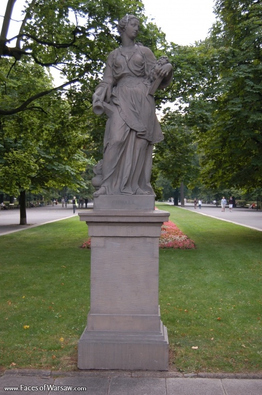 Faces of Warsaw - Saxon Garden (Ogród Saski) - Gallery of Sculptures