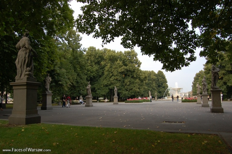Faces of Warsaw - Saxon Garden (Ogród Saski) - Gallery of Sculptures
