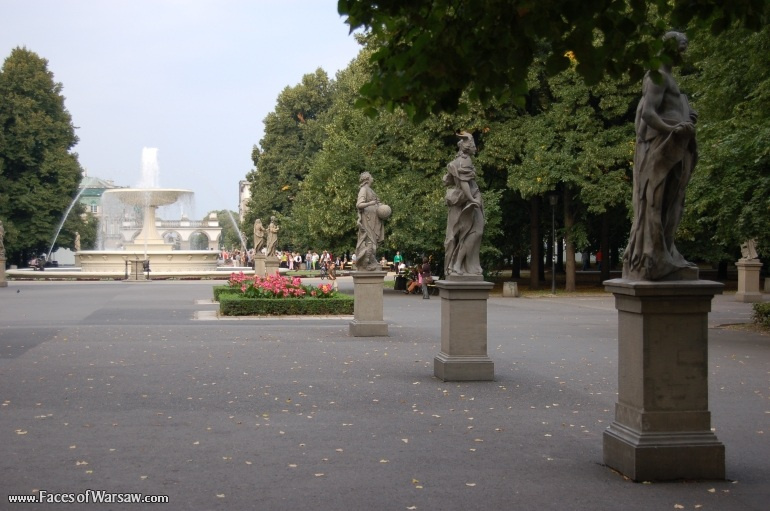 Faces of Warsaw - Saxon Garden (Ogród Saski) - Gallery of Sculptures
