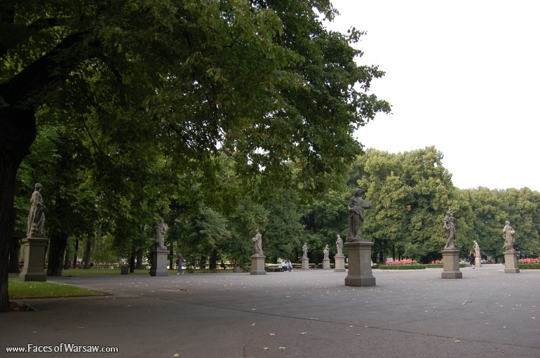 Faces of Warsaw - Saxon Garden (Ogród Saski) - Gallery of Sculptures