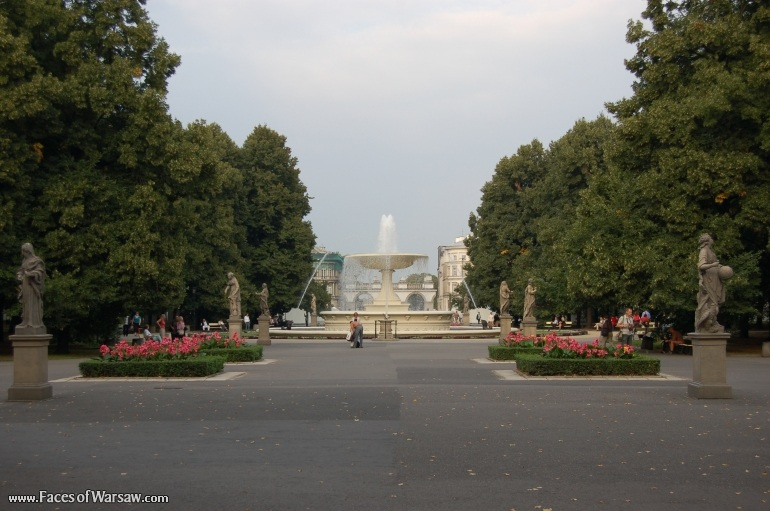 Faces of Warsaw - Saxon Garden (Ogród Saski) - Gallery of Sculptures