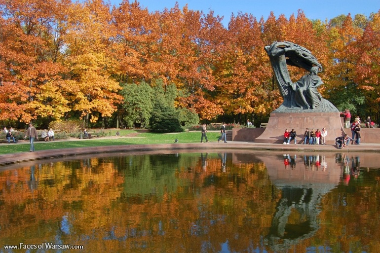 Faces of Warsaw - Chopin Monument in Autumn
