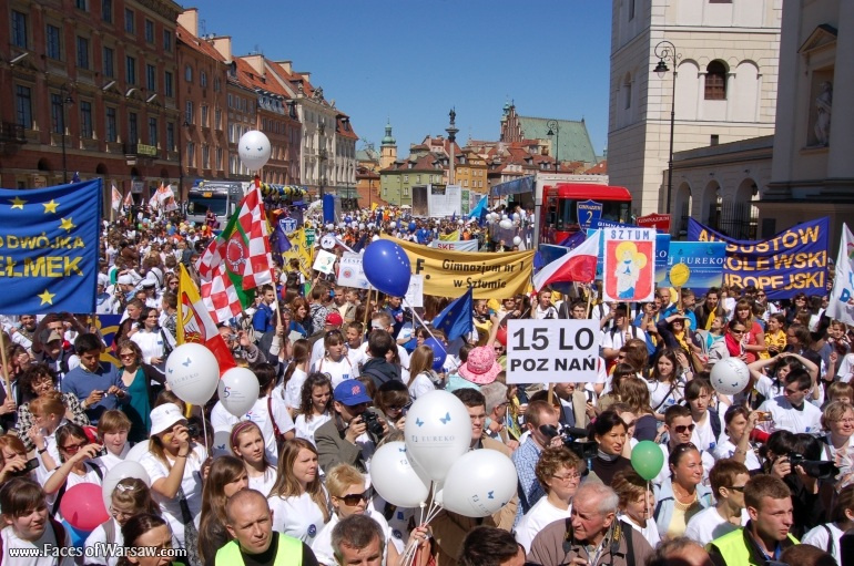Faces of Warsaw - Schuman Parade, May 9, 2009