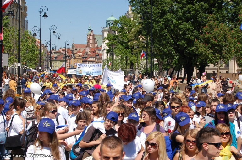 Faces of Warsaw - Schuman Parade, May 9, 2009