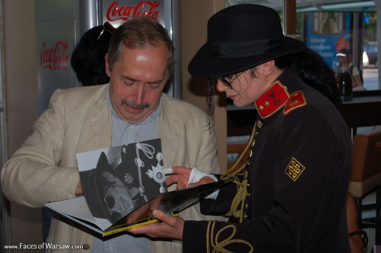 Faces of Warsaw - Promotion of Czesław Czapliński's book "Michael Jackson "I love You, Poland!"