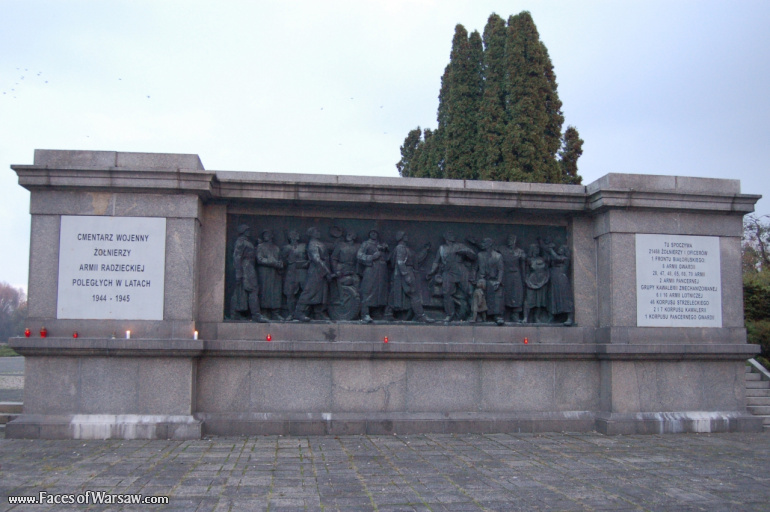 Faces of Warsaw - Soviet Army Soldiers' Cemetery - Mausoleum, All Saints 2009