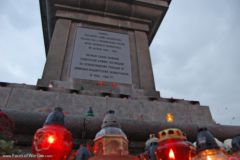 Faces of Warsaw - Soviet Army Soldiers' Cemetery - Mausoleum, All Saints 2009