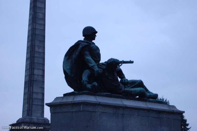 Faces of Warsaw - Soviet Army Soldiers' Cemetery - Mausoleum, All Saints 2009