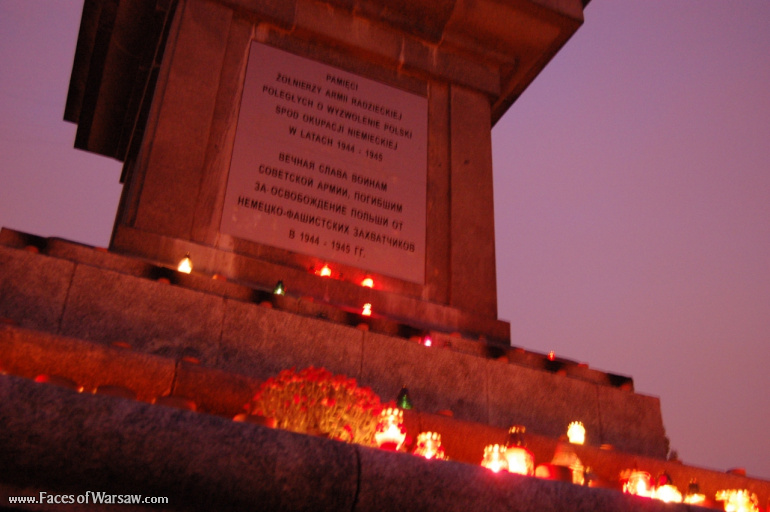 Faces of Warsaw - Soviet Army Soldiers' Cemetery - Mausoleum, All Saints 2009