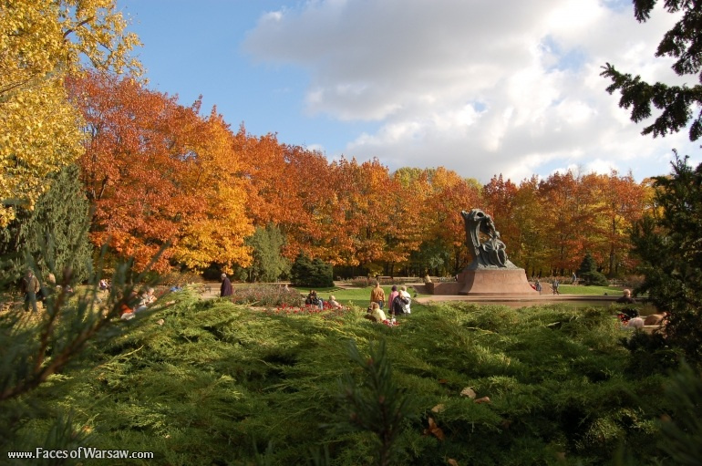 Faces of Warsaw - Chopin Monument in Autumn