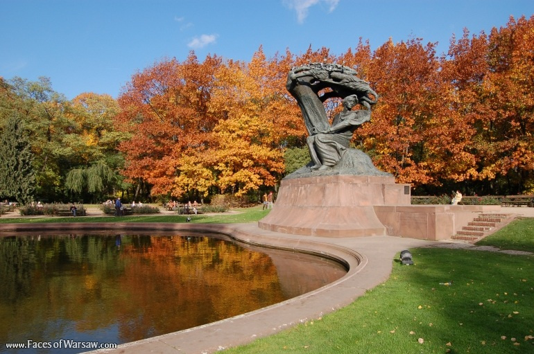 Faces of Warsaw - Chopin Monument in Autumn