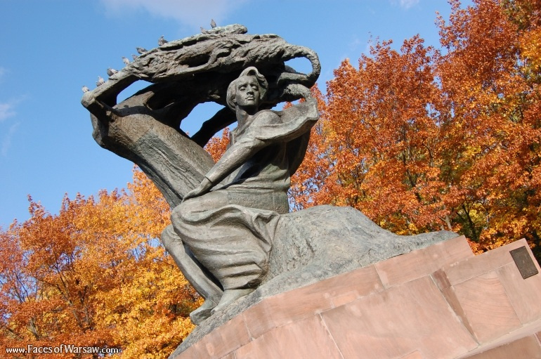 Faces of Warsaw - Chopin Monument in Autumn