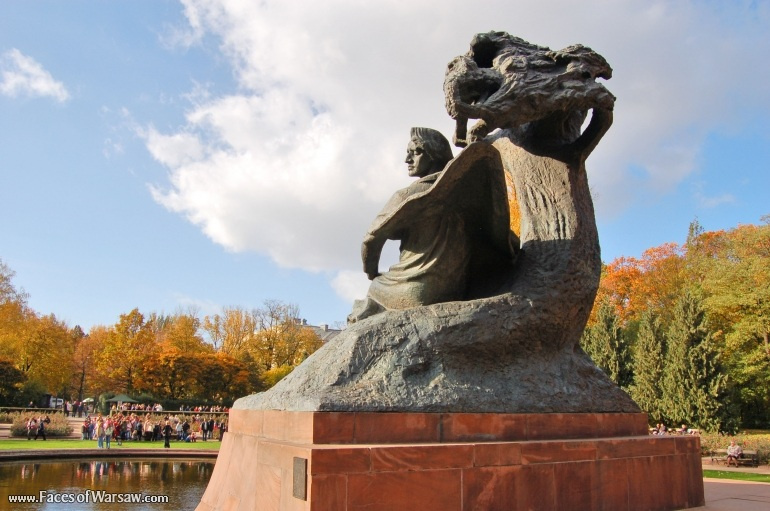 Faces of Warsaw - Chopin Monument in Autumn