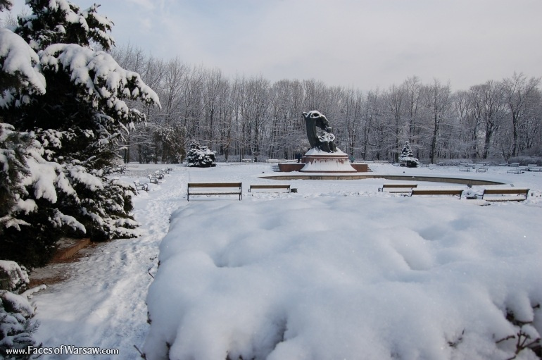 Faces of Warsaw - Chopin Monument in Winter