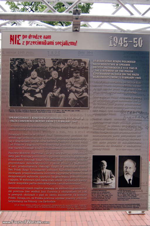 Faces of Warsaw - "We go separate ways with the oponents of socialism!", Konstytucji Square, 2009