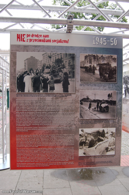 Faces of Warsaw - "We go separate ways with the oponents of socialism!", Konstytucji Square, 2009