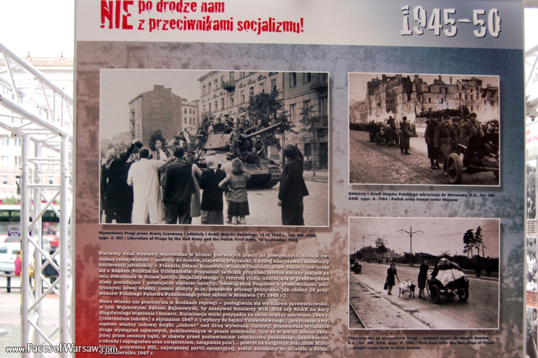 Faces of Warsaw - "We go separate ways with the oponents of socialism!", Konstytucji Square, 2009