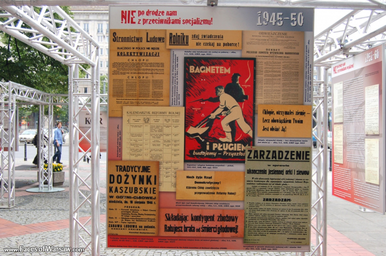 Faces of Warsaw - "We go separate ways with the oponents of socialism!", Konstytucji Square, 2009