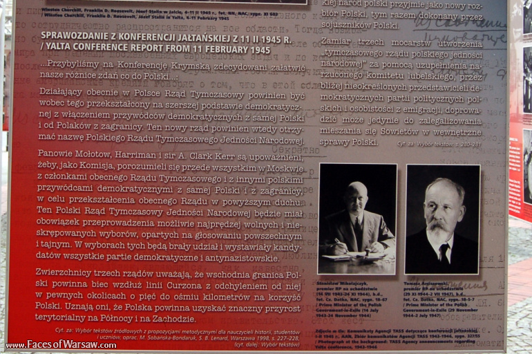 Faces of Warsaw - "We go separate ways with the oponents of socialism!", Konstytucji Square, 2009