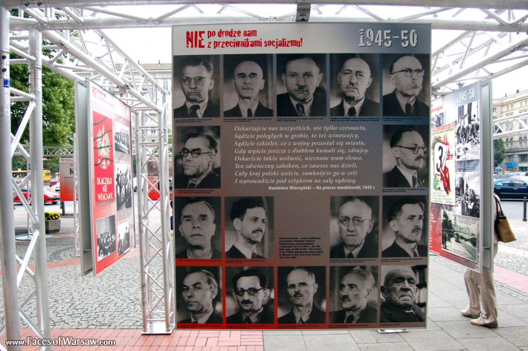 Faces of Warsaw - "We go separate ways with the oponents of socialism!", Konstytucji Square, 2009