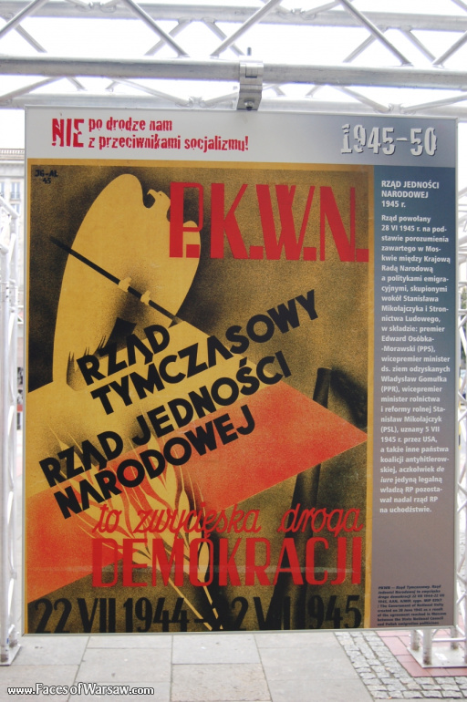Faces of Warsaw - "We go separate ways with the oponents of socialism!", Konstytucji Square, 2009