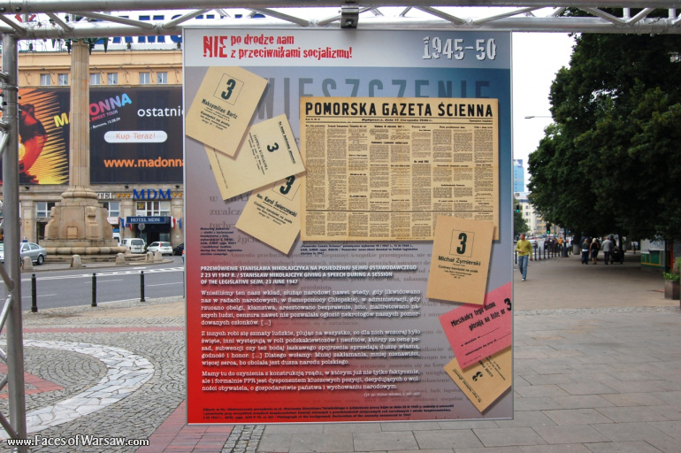 Faces of Warsaw - "We go separate ways with the oponents of socialism!", Konstytucji Square, 2009