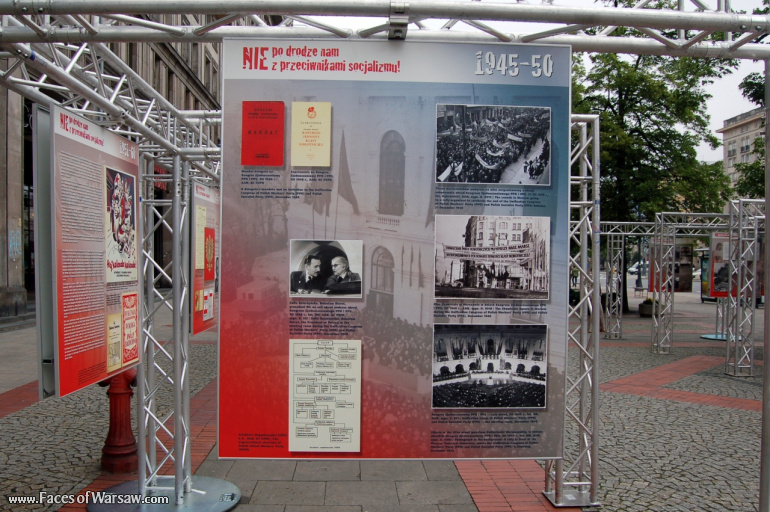Faces of Warsaw - "We go separate ways with the oponents of socialism!", Konstytucji Square, 2009