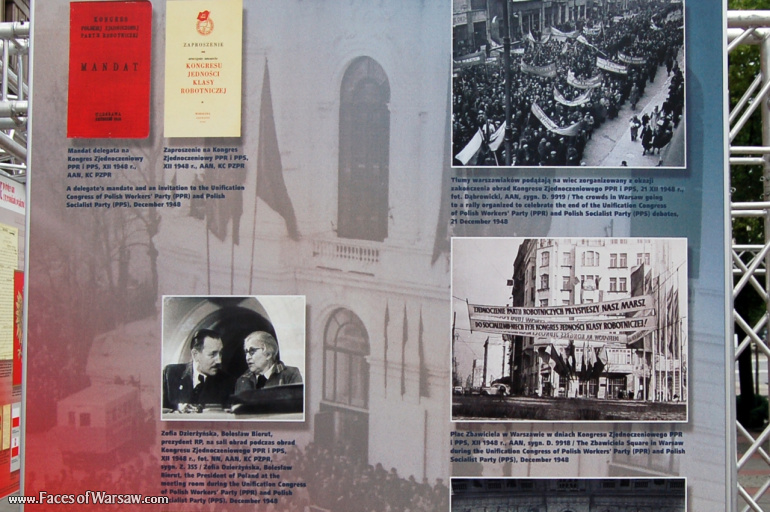 Faces of Warsaw - "We go separate ways with the oponents of socialism!", Konstytucji Square, 2009