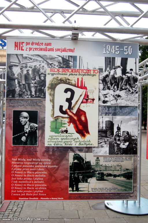 Faces of Warsaw - "We go separate ways with the oponents of socialism!", Konstytucji Square, 2009