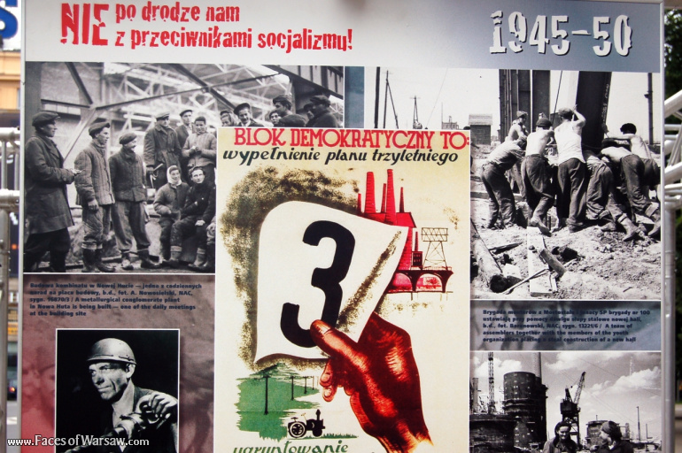 Faces of Warsaw - "We go separate ways with the oponents of socialism!", Konstytucji Square, 2009