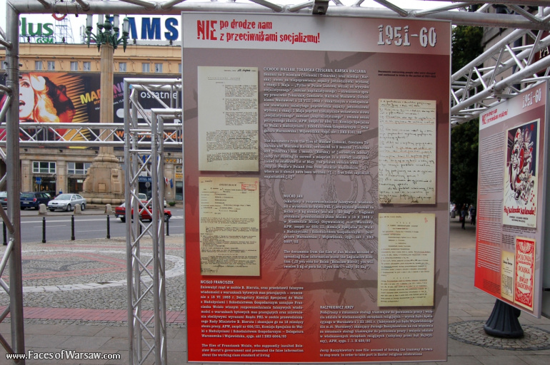 Faces of Warsaw - "We go separate ways with the oponents of socialism!", Konstytucji Square, 2009