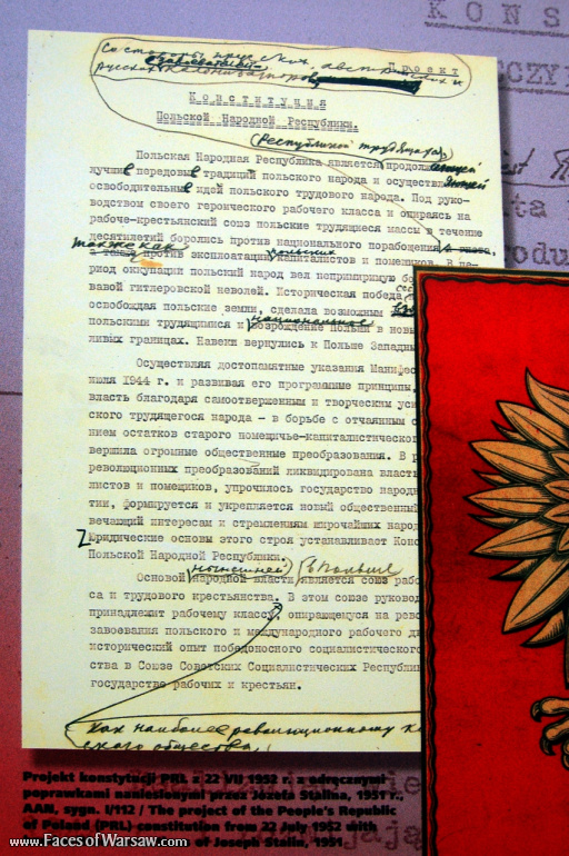 Faces of Warsaw - "We go separate ways with the oponents of socialism!", Konstytucji Square, 2009