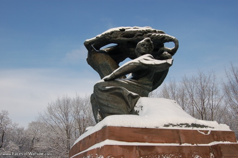 Faces of Warsaw - Chopin Monument in Winter